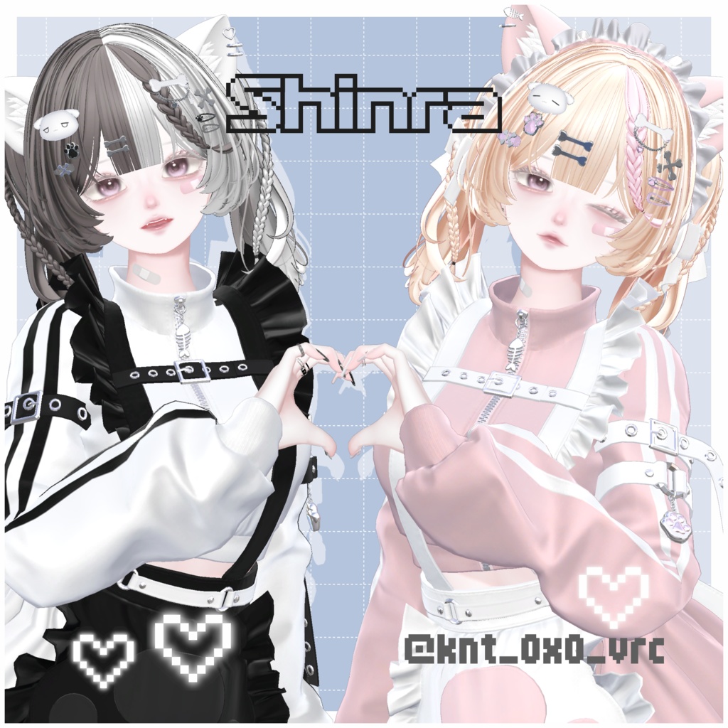 【MA対応】VRChat用hair accessory Pop-Puppy【全アバター対応】
