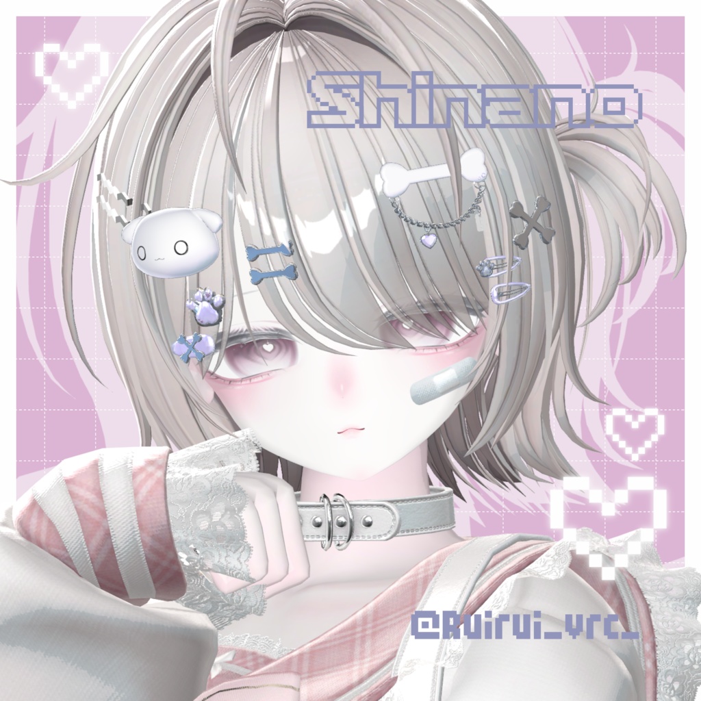 【MA対応】VRChat用hair accessory Pop-Puppy【全アバター対応】