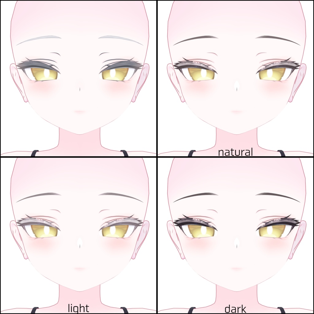 【7/2更新】RURUNE専用MakeupTexture-Rich Eyelash-