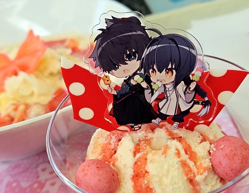 ■伊織&セイバー食べ歩きアクリルピック(送料込)