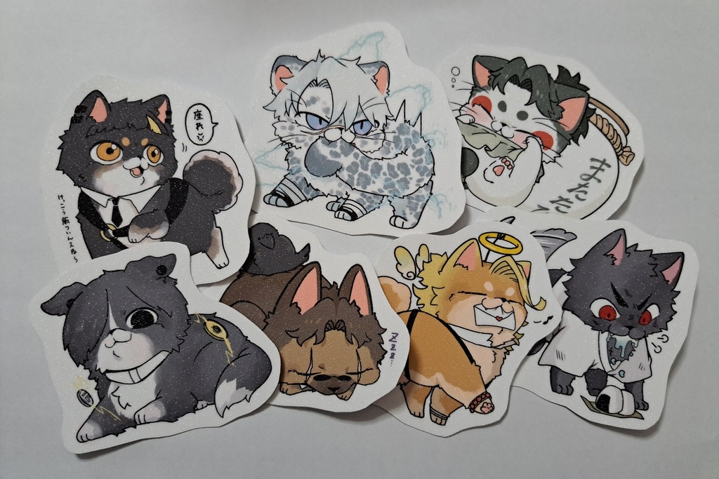 擬獣化ステッカーセット　6種