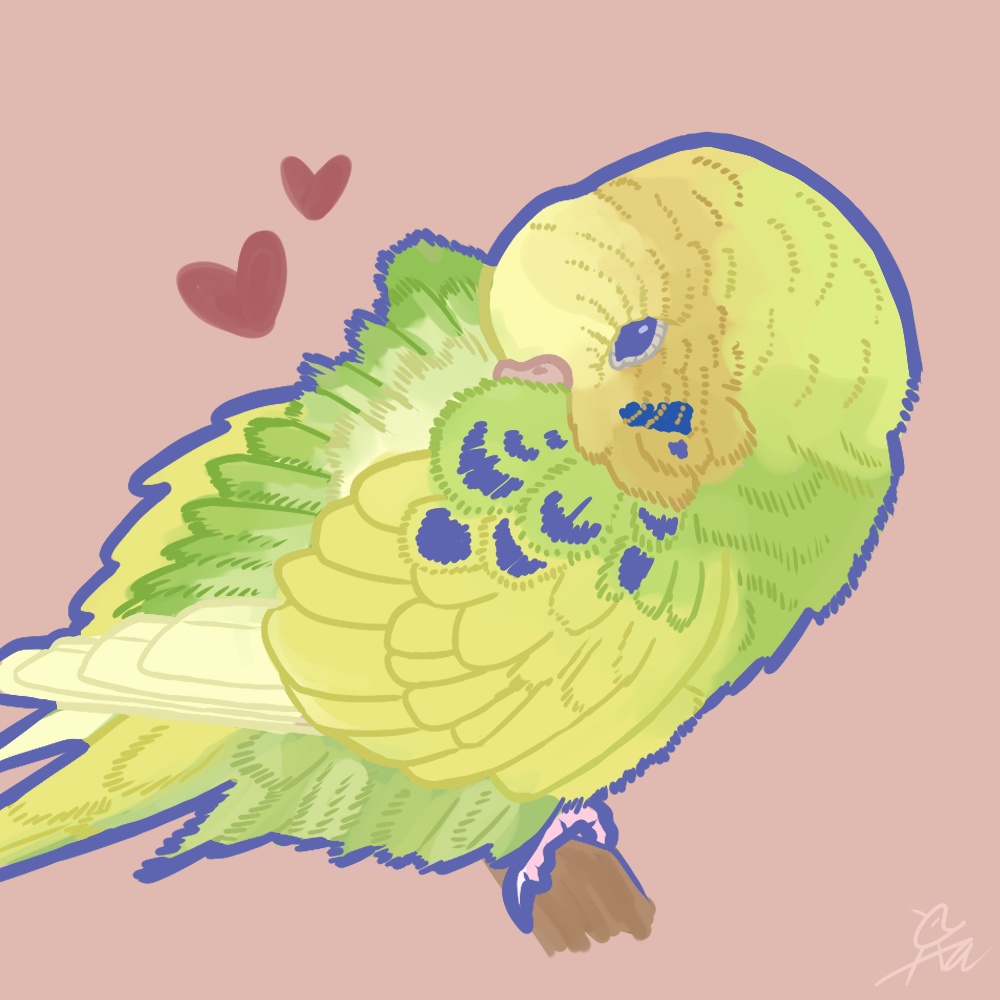 インコちゃんトートバッグ