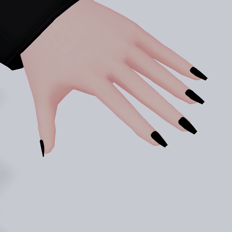 Long Finger Nails - FBX File, Created for VRoid | Long Nails | 爪