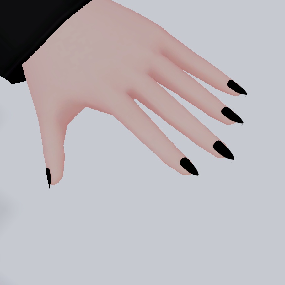 Long Finger Nails - FBX File, Created for VRoid | Long Nails | 爪