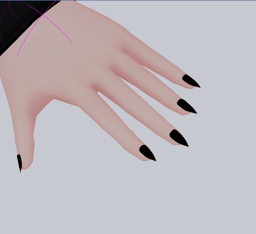 Long Finger Nails - FBX File, Created for VRoid | Long Nails | 爪