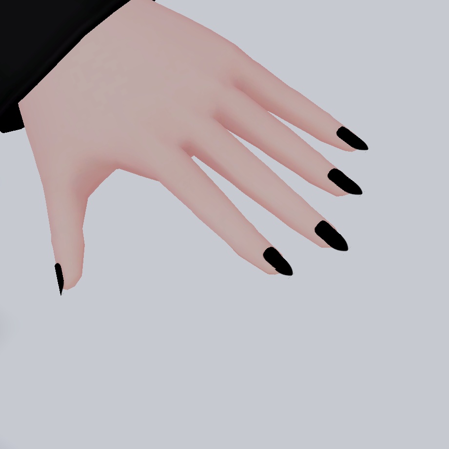 Long Finger Nails - FBX File, Created for VRoid | Long Nails | 爪