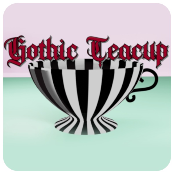Gothic Teacup | Vtuber Asset | FBX File | ティーカップ
