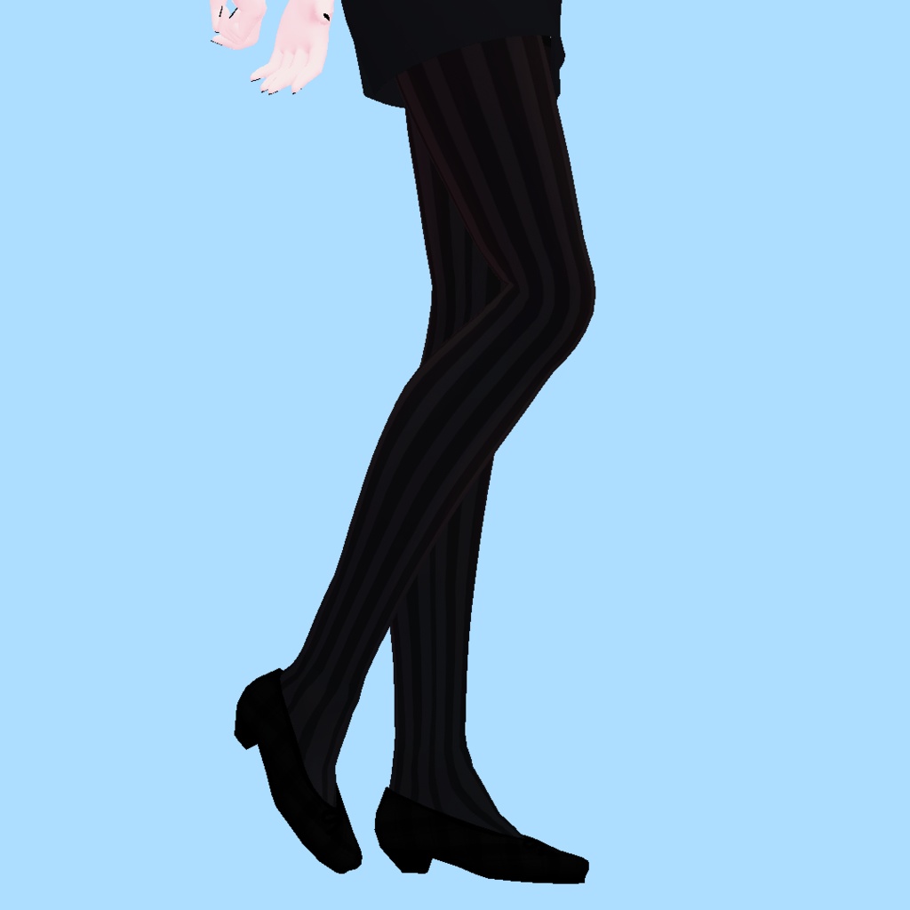 Striped Thigh High Tights PNG | 縞 | ストッキング