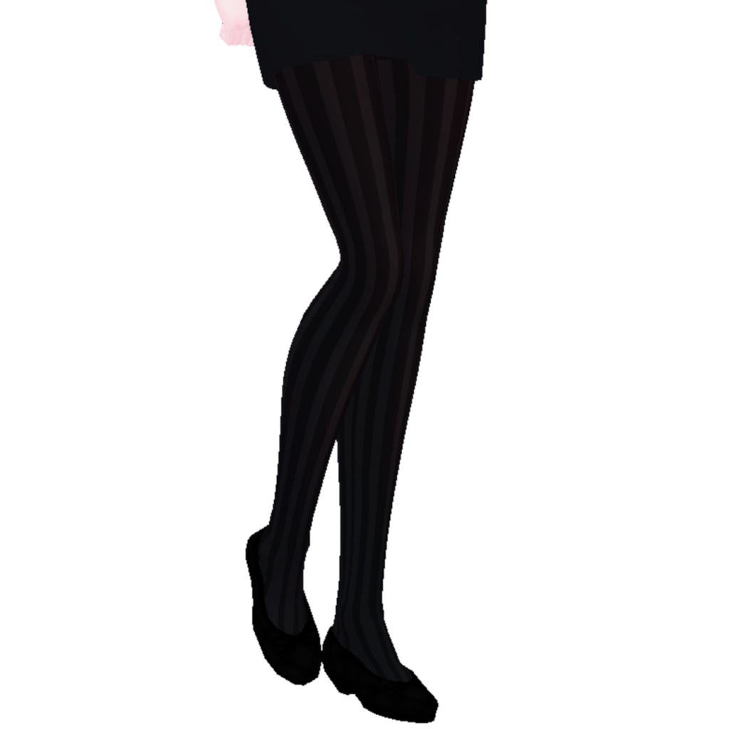 Striped Thigh High Tights PNG | 縞 | ストッキング