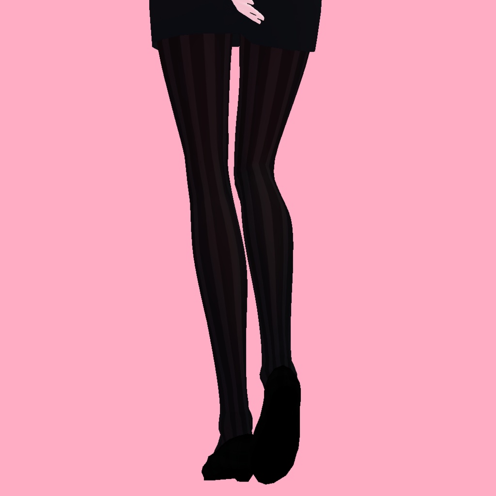 Striped Thigh High Tights PNG | 縞 | ストッキング