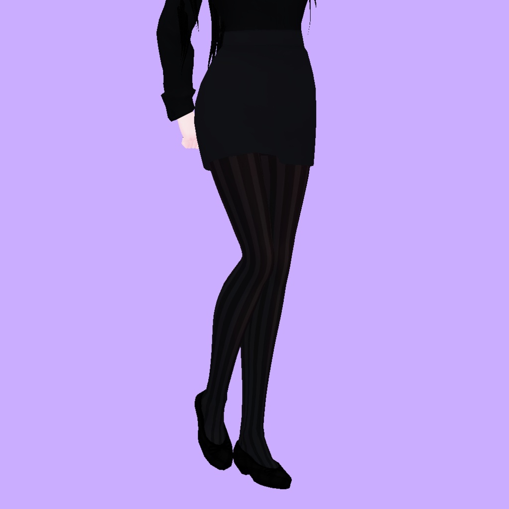 Striped Thigh High Tights PNG | 縞 | ストッキング