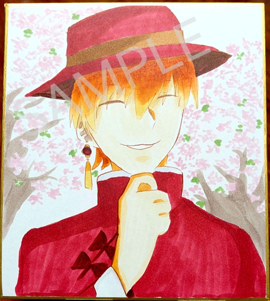 アナログ 色紙 イラストオーダー