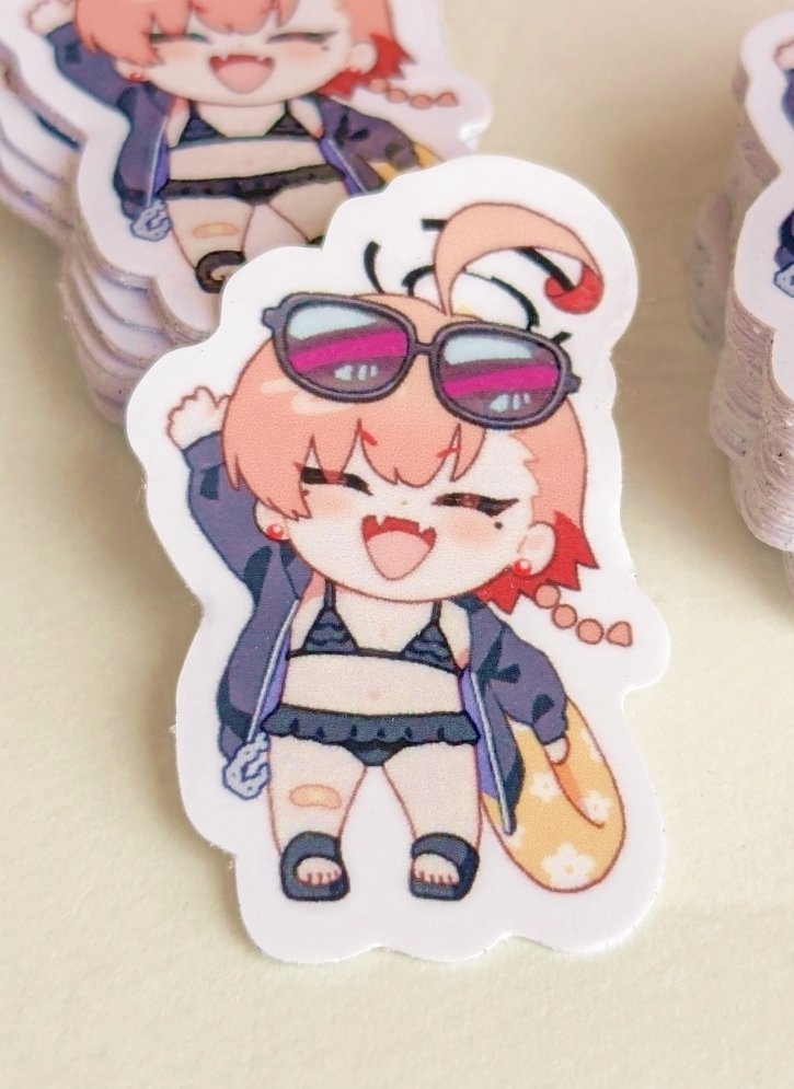 水着ネルちゃんミニステッカー