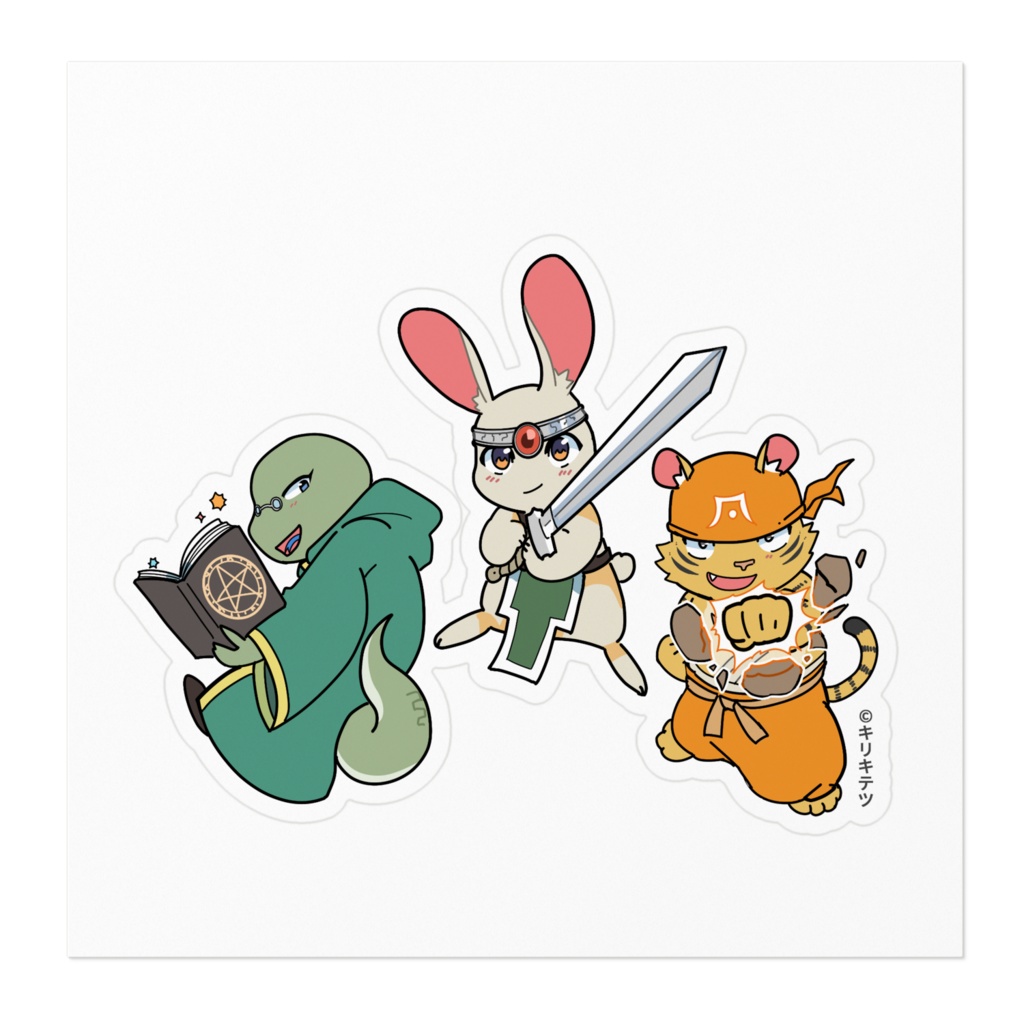 うさぎ勇者パーティ・ステッカー