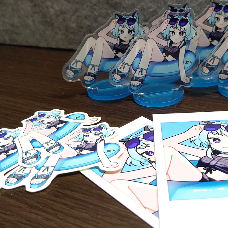 【ちょっと応援価格】水着アクスタセット👙(ステッカー&サイン入りチェキ風カード)