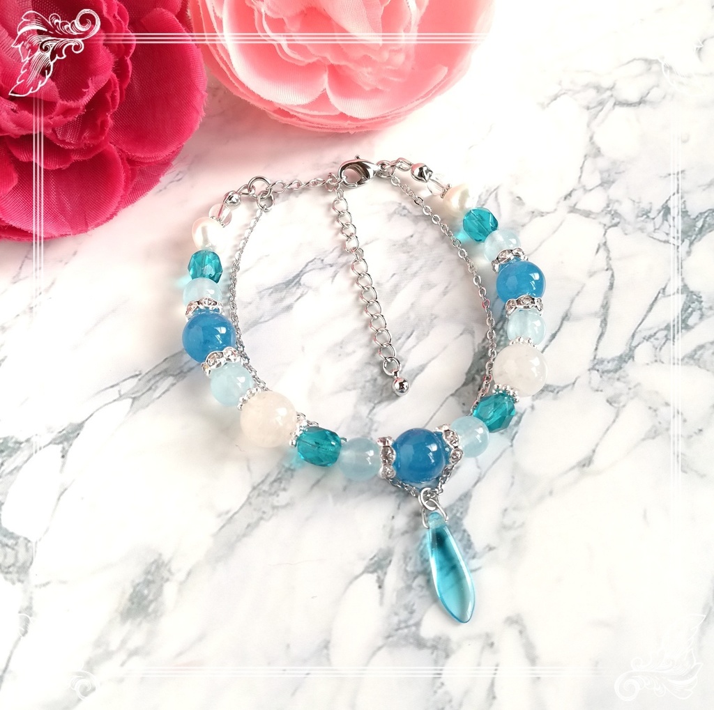 FGO  セタンタイメージ天然石2連ブレスレット