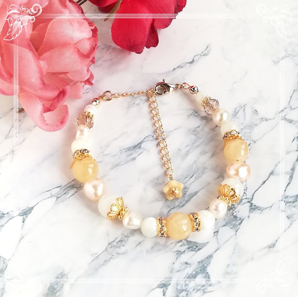 刀剣乱舞　髭切イメージ天然石ブレスレット