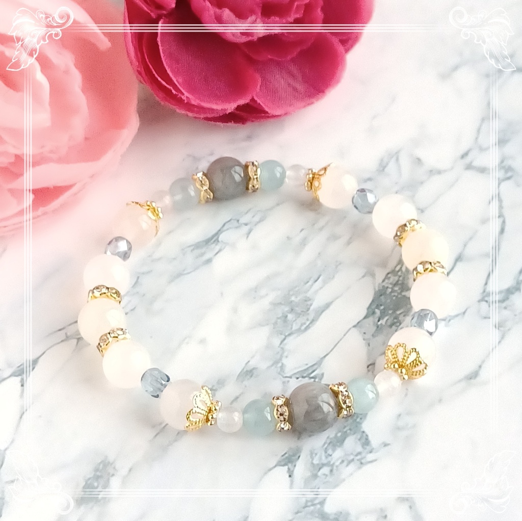 FGO・妖精王オベロンイメージ天然石ブレスレットⅡ　ハンドメイド