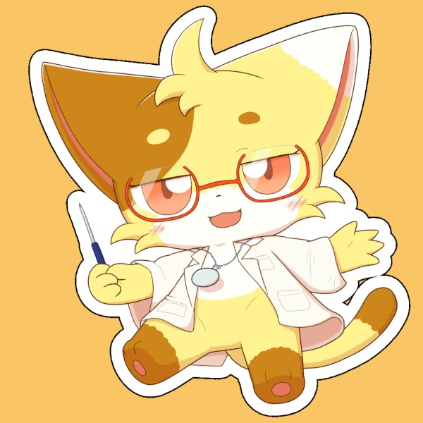 きなこ アクリルキーホルダー お披露目イラストver.