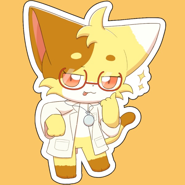 きなこ アクリルキーホルダー 舌ペロver.