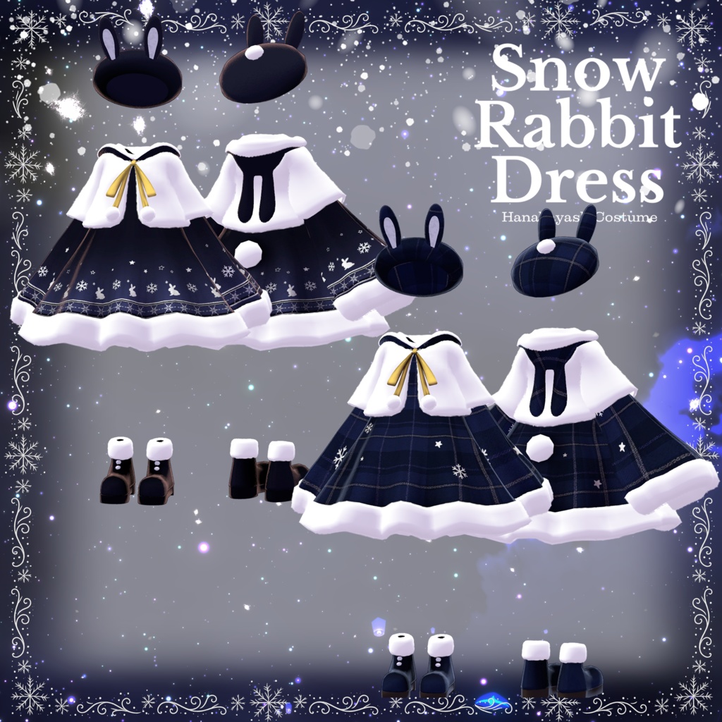 SnowRabbitDress【複数アバター対応】
