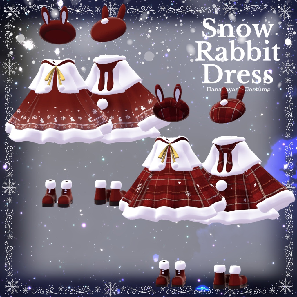 SnowRabbitDress【複数アバター対応】