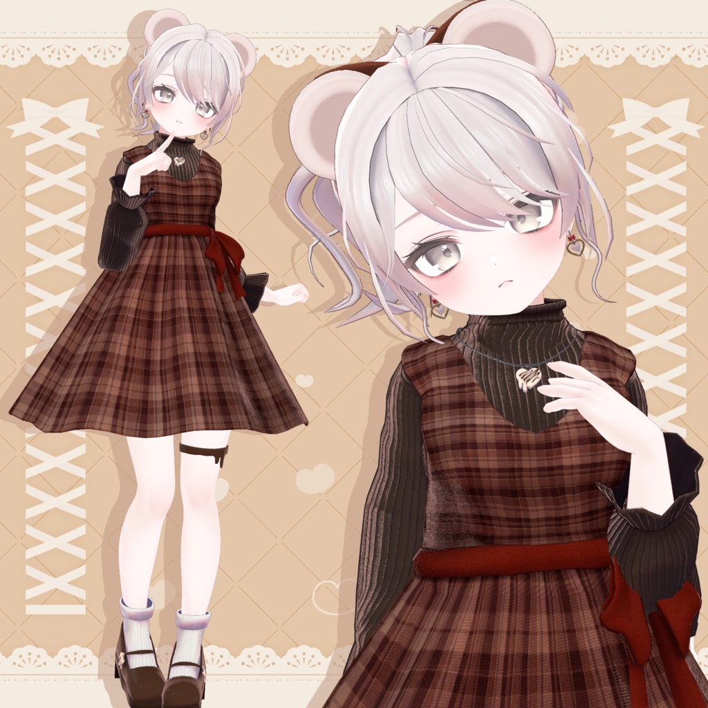 【衣装+髪型】MeltyCoord【複数アバター対応】