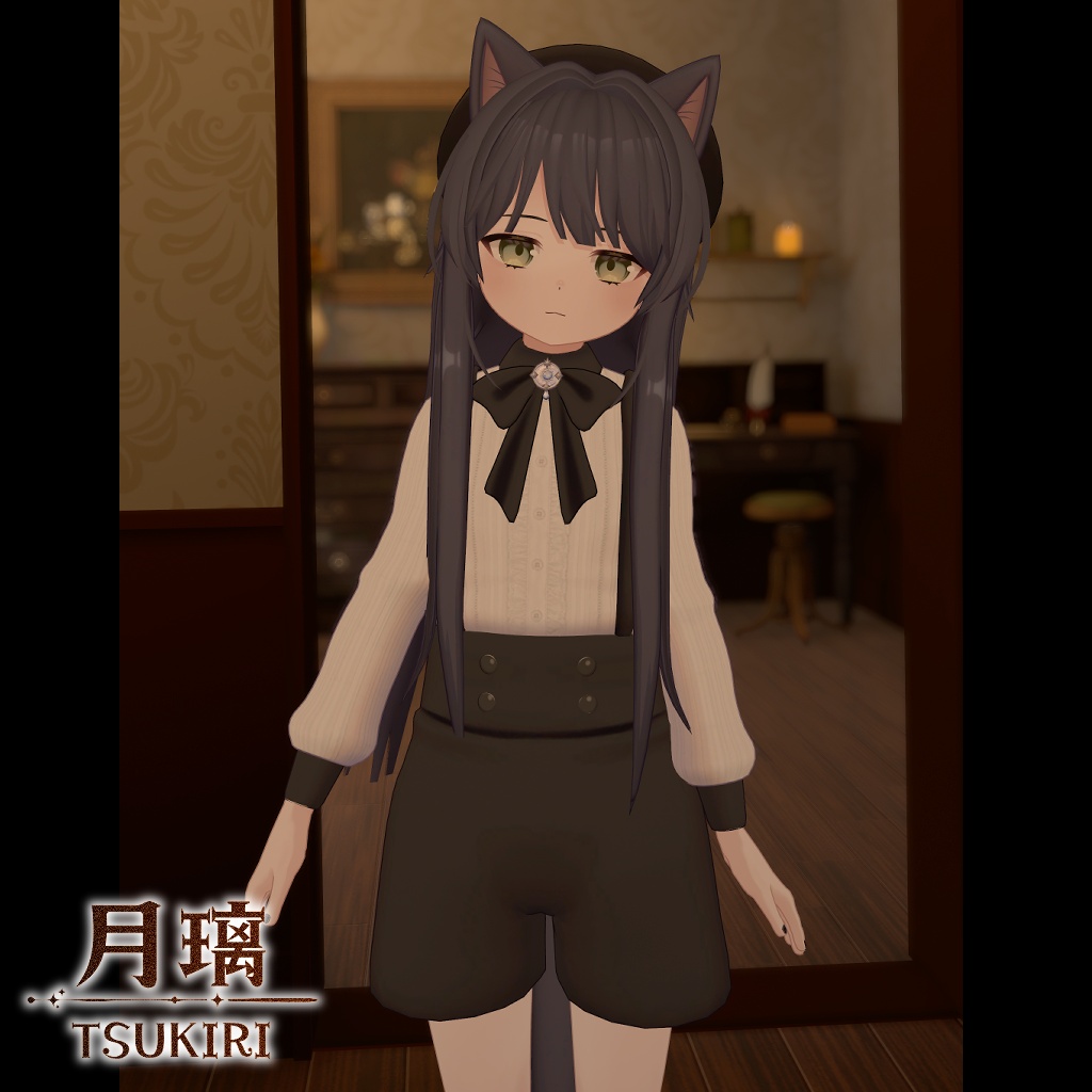 オリジナル3Dモデル 月璃/TSUKIRI