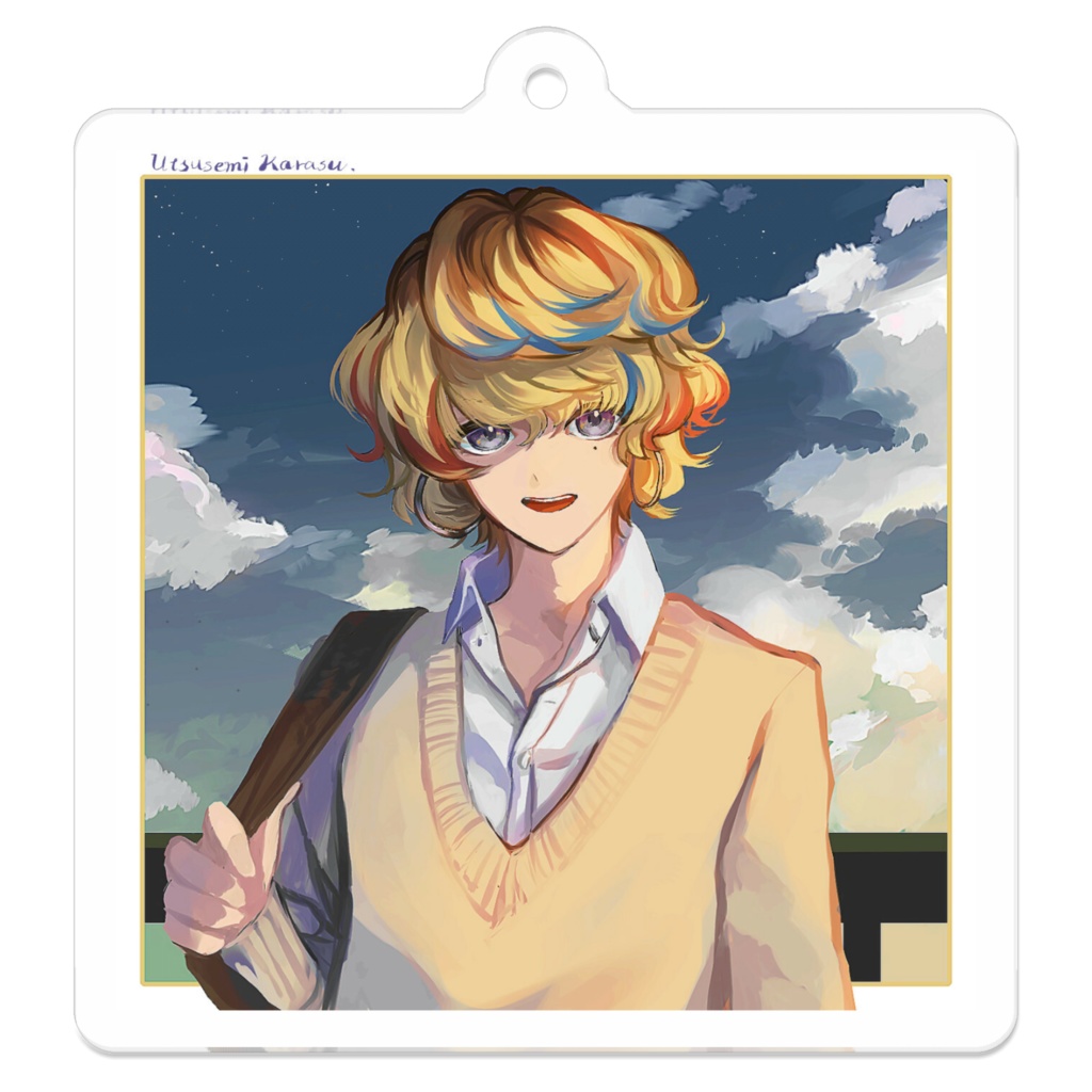 【Strain】臺場 遵 正方形アクリルキーホルダー