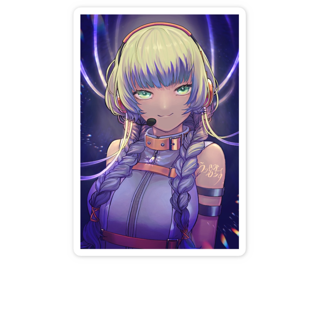 アメトリンちゃんスマホステッカー