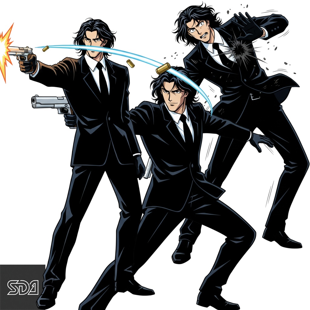 【2DRPG素材 Vol.002】【氷見零司】氷刃の執行者戦闘立繪&表情