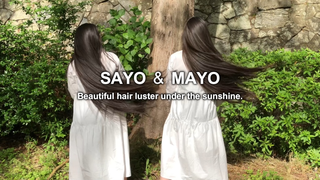 SAYO & MAYO Beautiful hair luster under the sunshine.