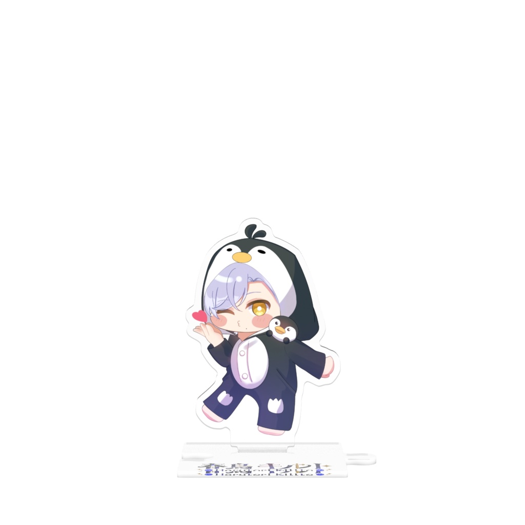 ペンギンパジャマでおやすみキルトつながるアクスタ
