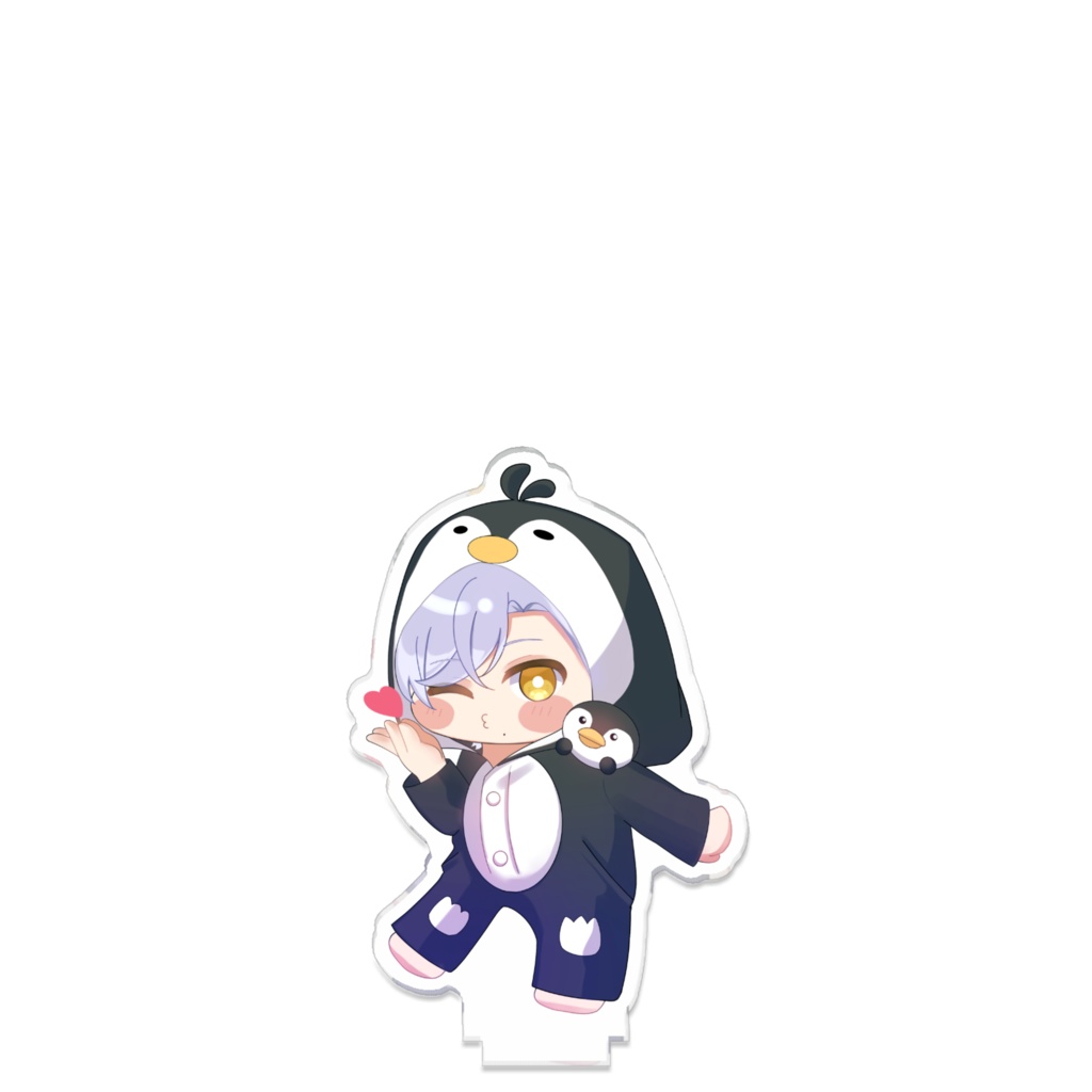ペンギンパジャマでおやすみキルトつながるアクスタ