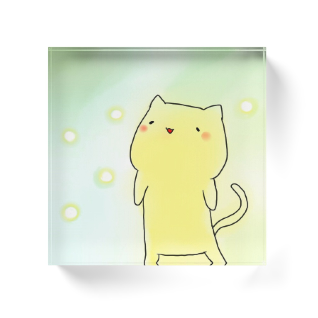 癒やしのねこさん アクリルブロック