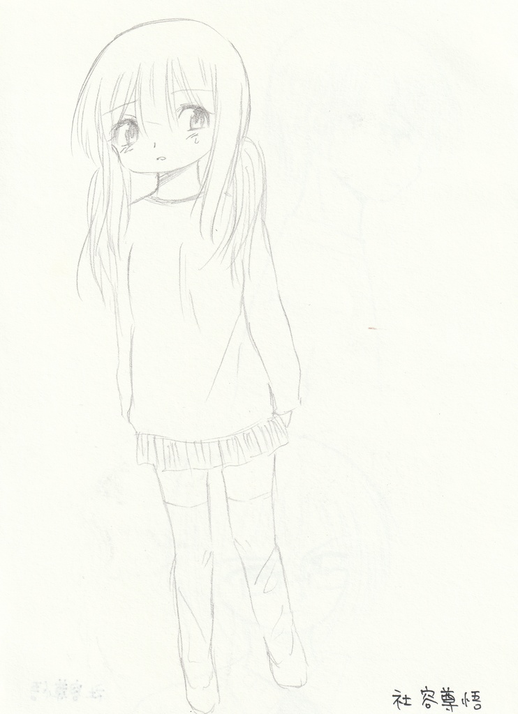 商品開発色紙イラスト と シャーペン画(両面)まとめ