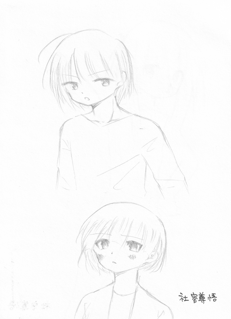 商品開発色紙イラスト と シャーペン画(両面)まとめ