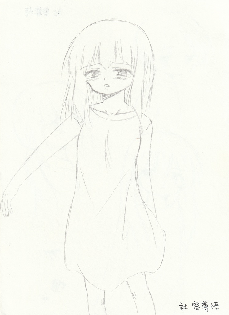 商品開発色紙イラスト と シャーペン画(両面)まとめ