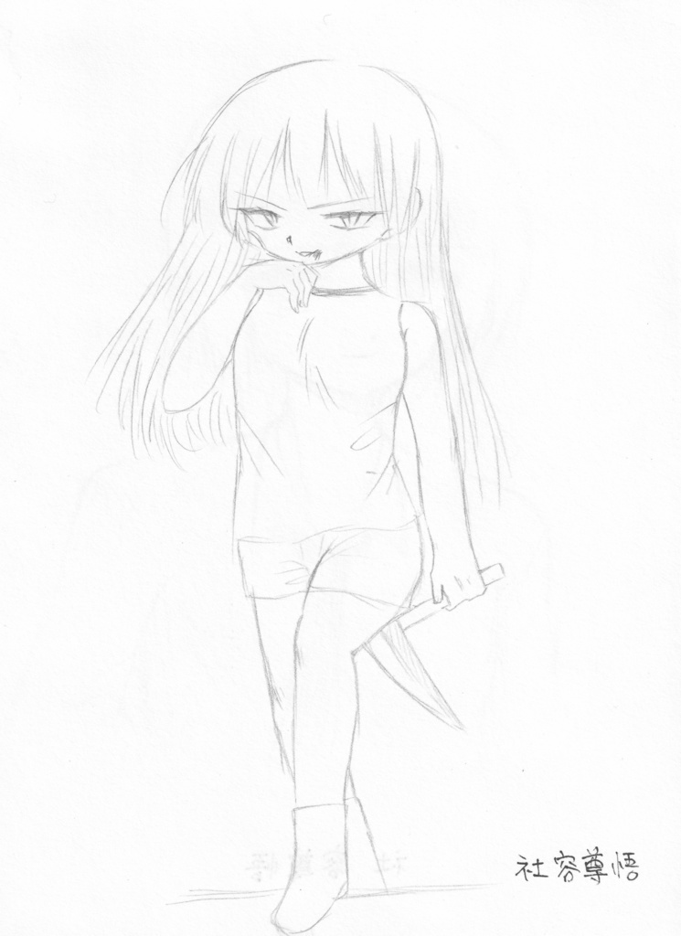 色紙塗り絵イラスト と シャーペンイラスト(両面)