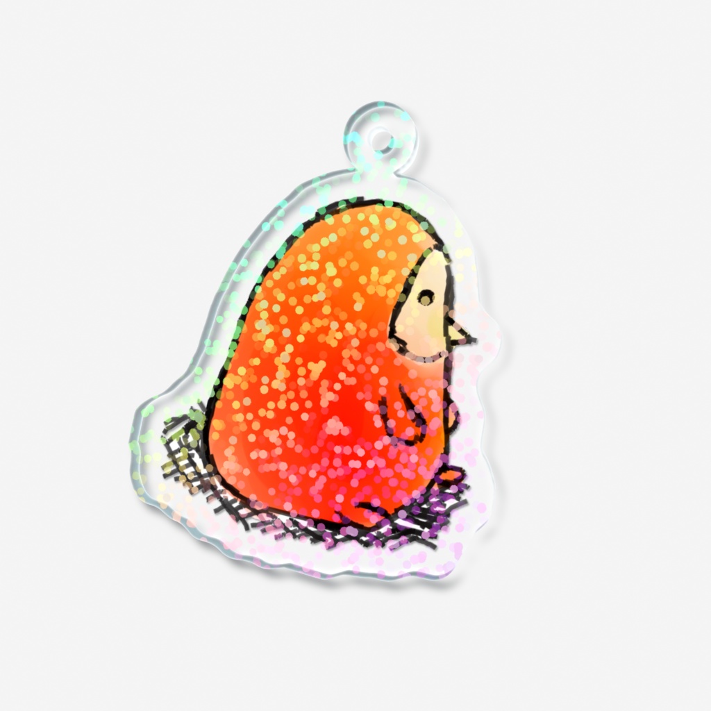 とりだるまさんが転んだ ホログラムアクキー