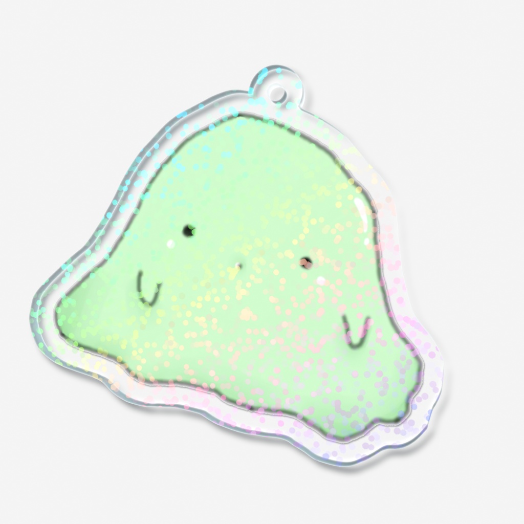 緑を大切におばけ ホログラムアクキー