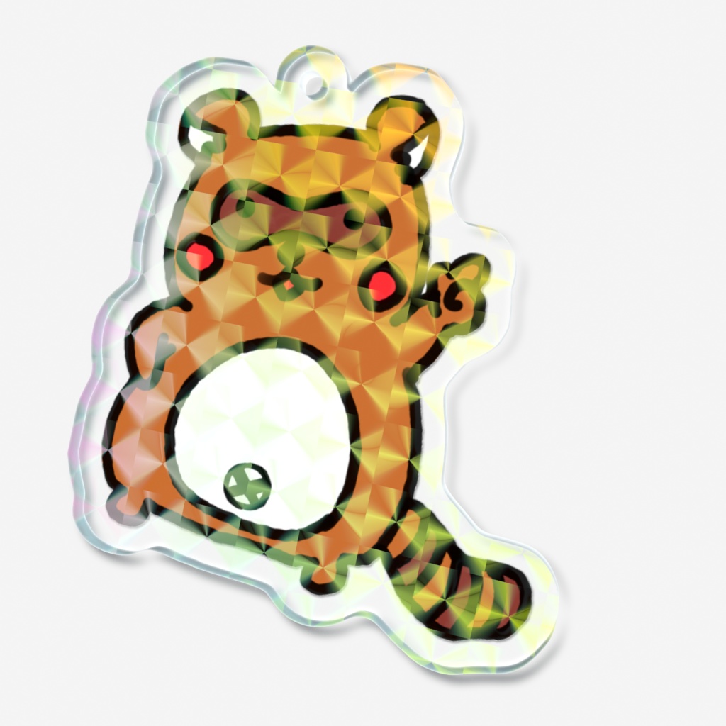 たぬきのたぬぽん ホログラムアクキー