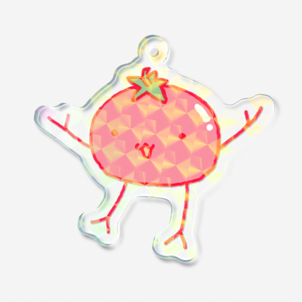 トマト大好きトマティーナ ホログラムアクキー