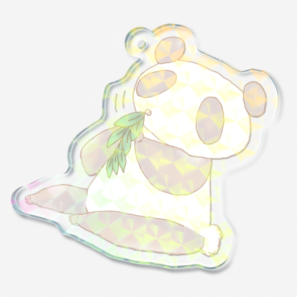 笹食うパンダさん ホログラムアクキー