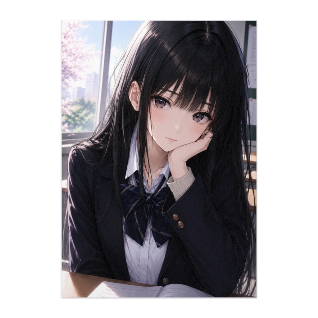 黒髪美少女　ポスター