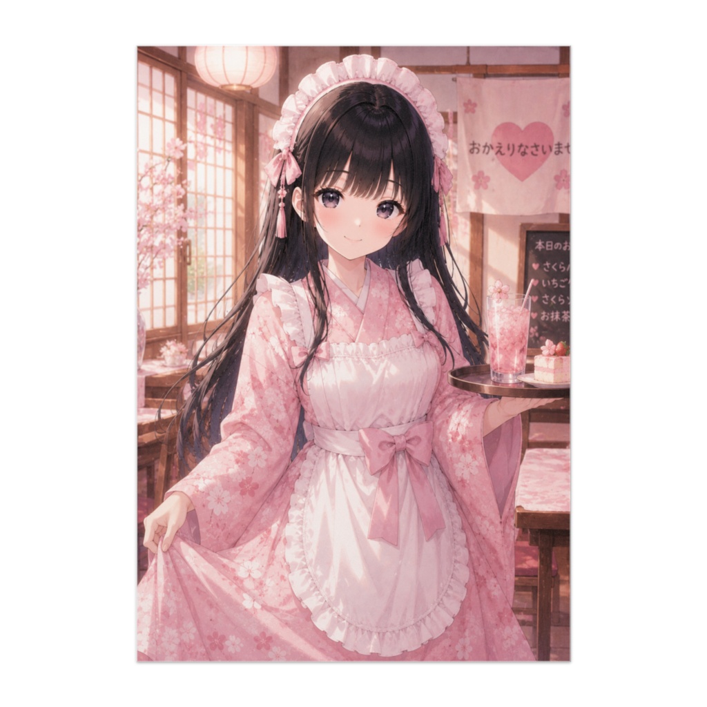 黒髪美少女　ポスター