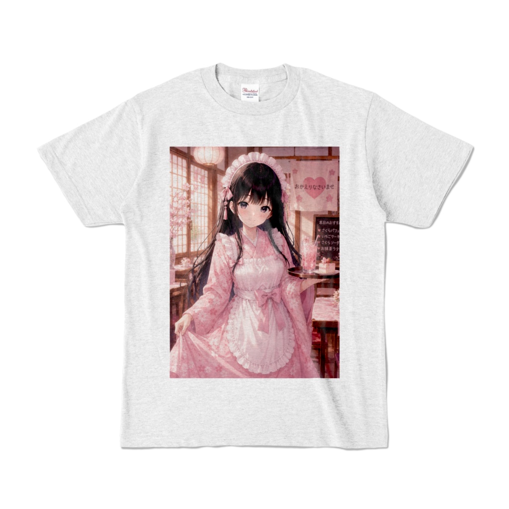 黒髪美少女　カラーTシャツ