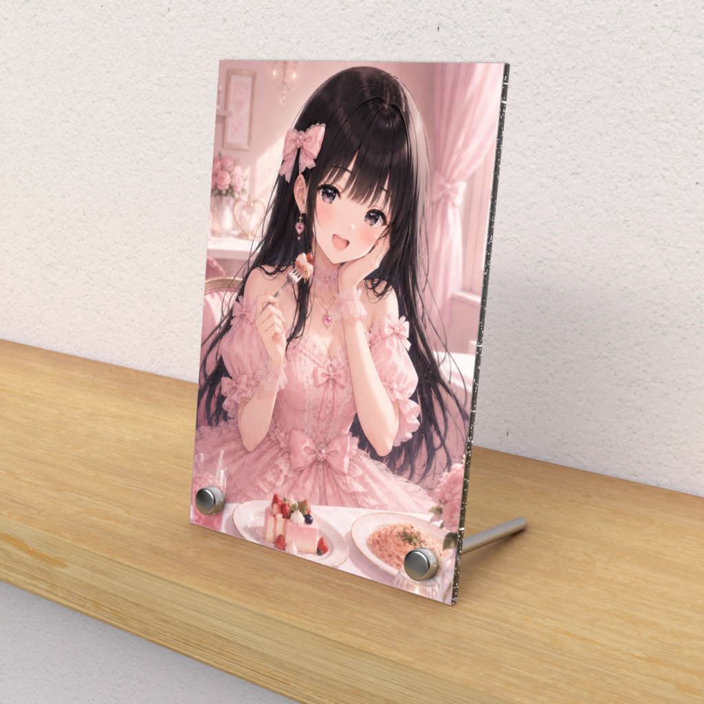 黒髪美少女　アクリルフォトパネル