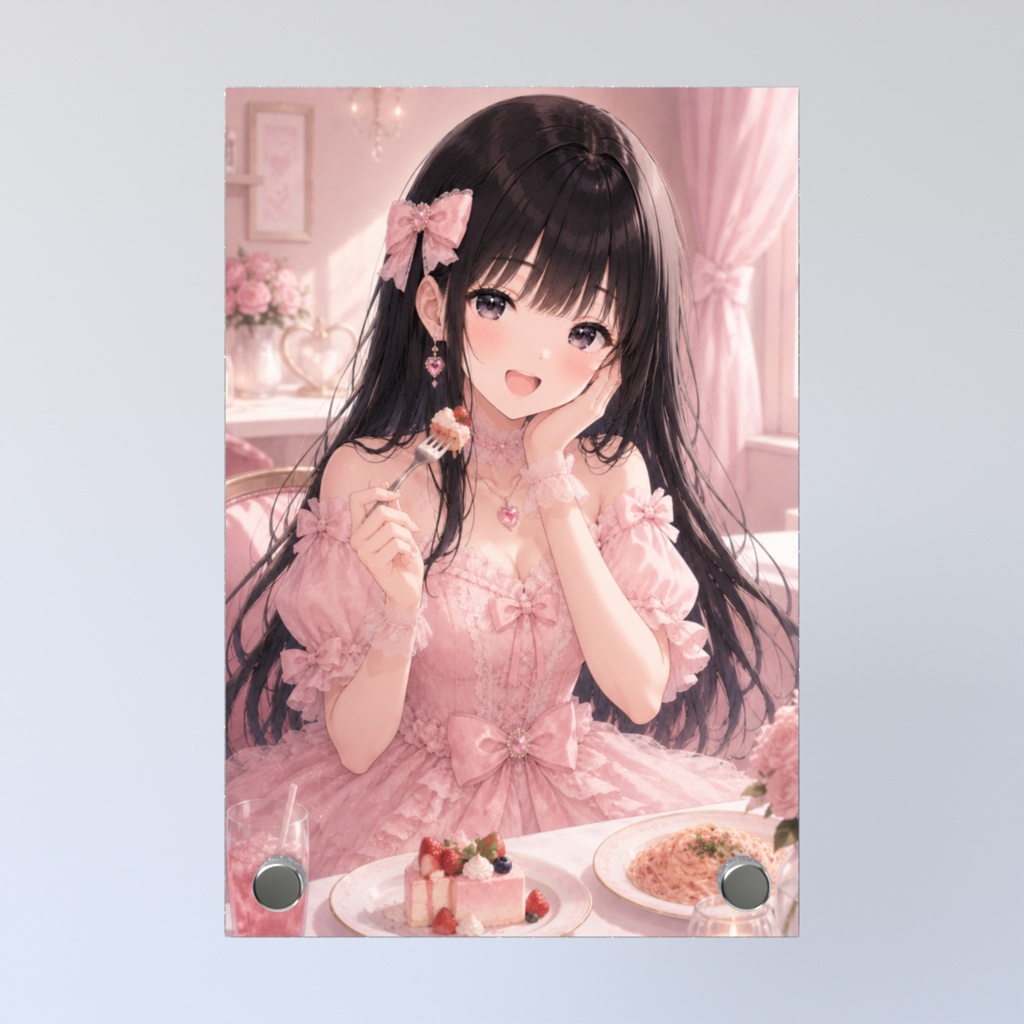 黒髪美少女 アクリルフォトパネル