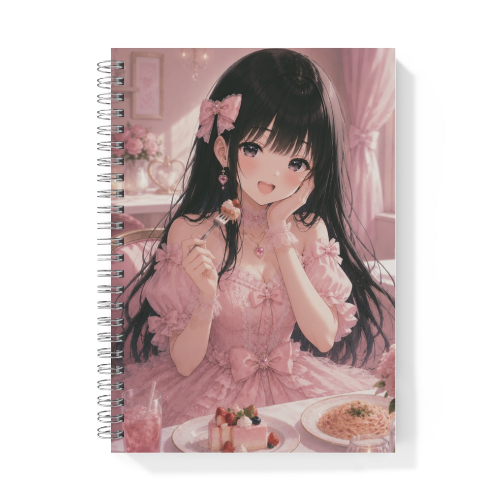 黒髪美少女　リングノート